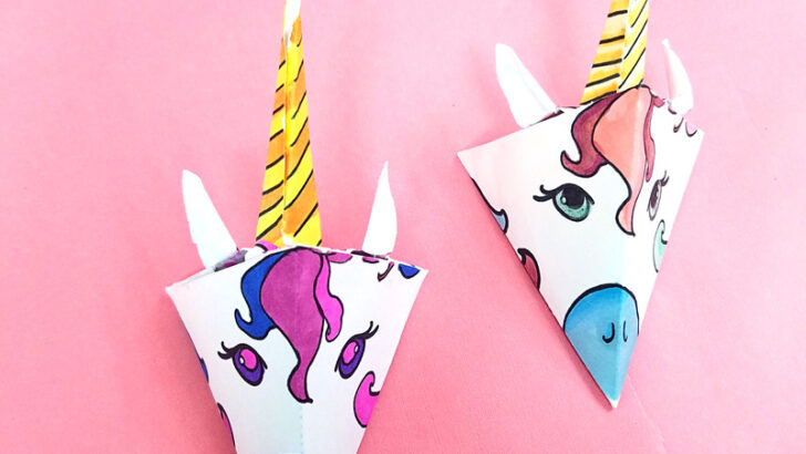 Unicorn Paper Craft Template – Make a Mobile!
