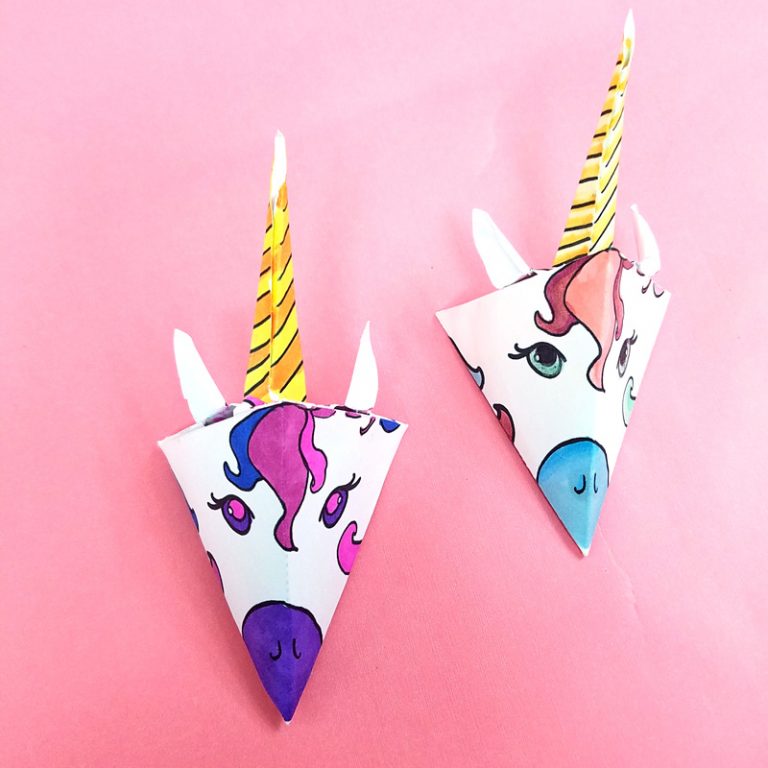 Unicorn Paper Craft Template – Make a Mobile!