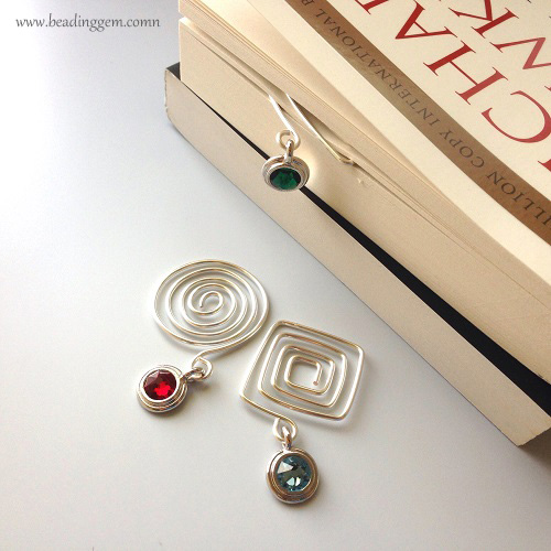 Geometric Spiral Wire Bookmarks