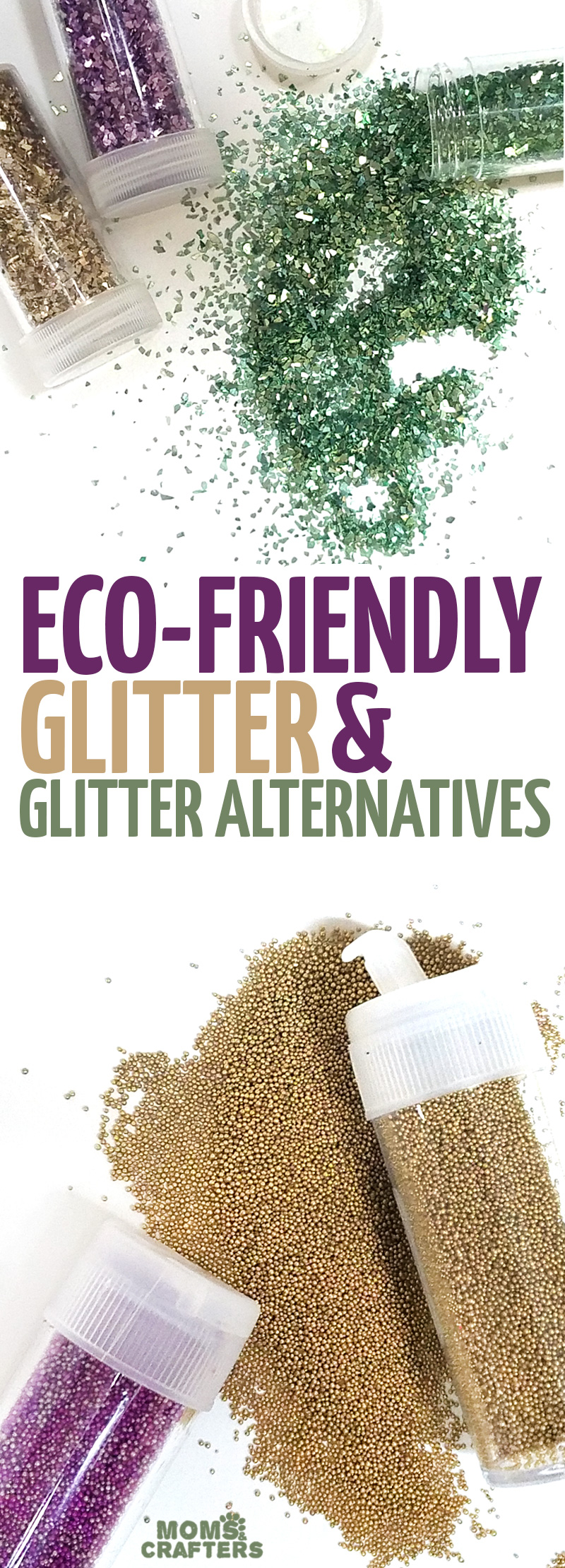 If you love crafting with glitter but want an eco friendly glitter option, these biodegradable glitter ideas inclde some glitters and glitter alternatives. #glitter #teencrafts #ecofriendly