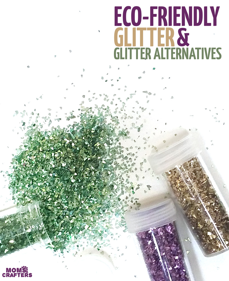 If you love crafting with glitter but want an eco friendly glitter option, these biodegradable glitter ideas inclde some glitters and glitter alternatives. #glitter #teencrafts #ecofriendly