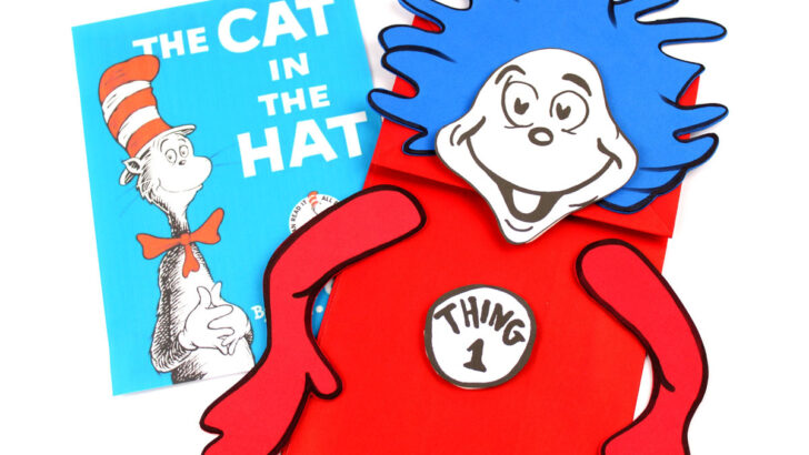 Thing 1 and Thing 2 Puppets – Free Printable Template