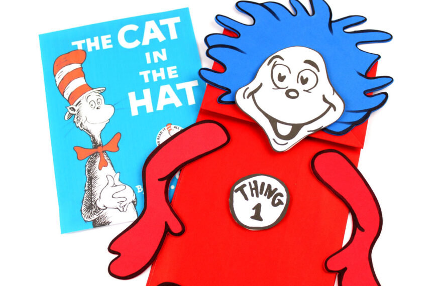 Thing 1 and Thing 2 Puppets – Free Printable Template