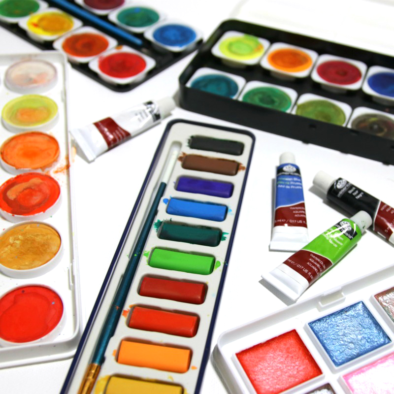 Teeshubh Watercolor Paint (Set of 1, Multicolor) 