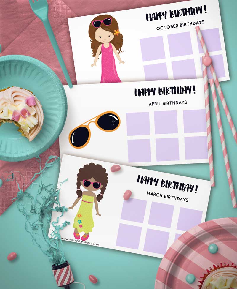 Grab this free printable tween birthday calendar and tracker to keep tabs on friends birthdays #tweens #teens #birthdayparty