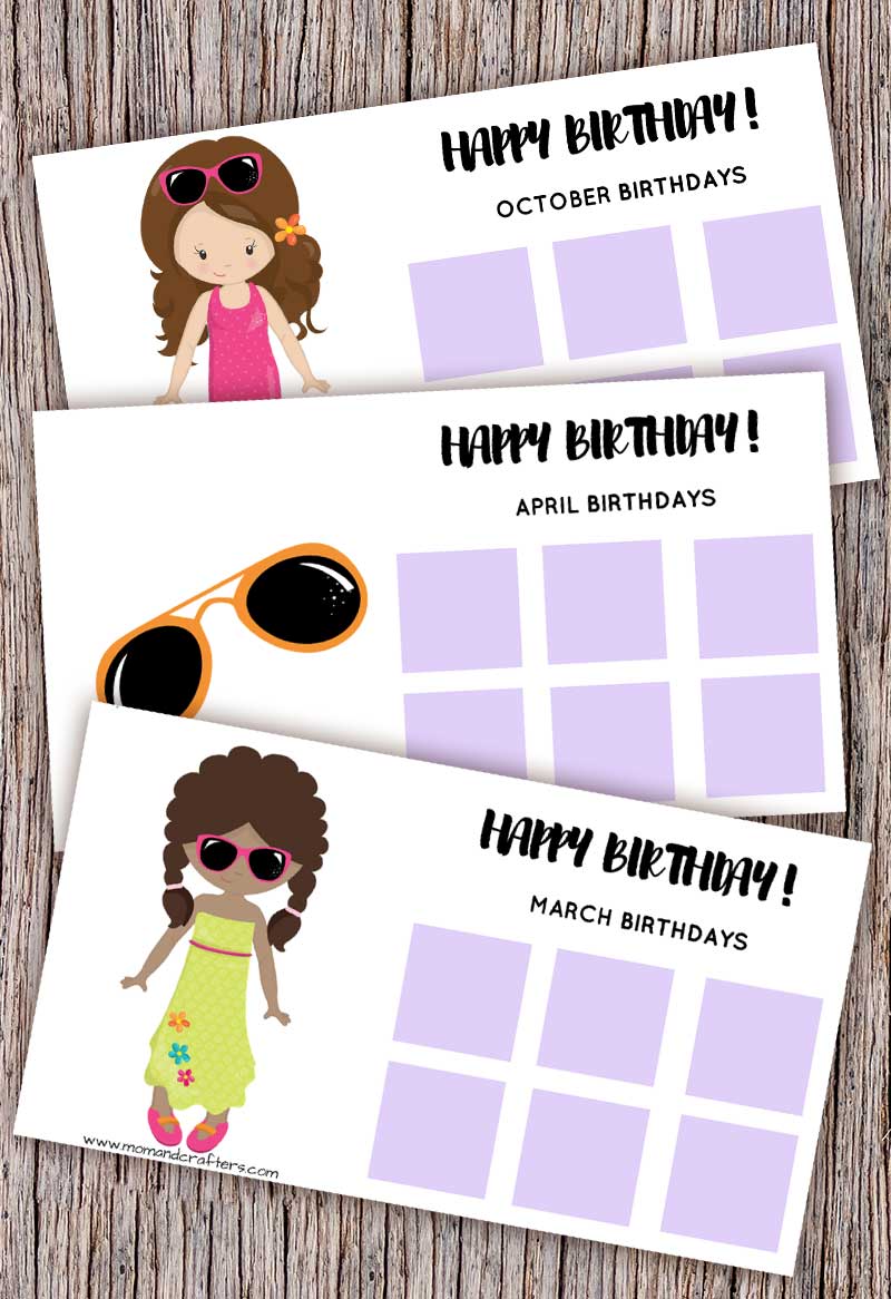 Grab this free printable tween birthday calendar and tracker to keep tabs on friends birthdays #tweens #teens #birthdayparty