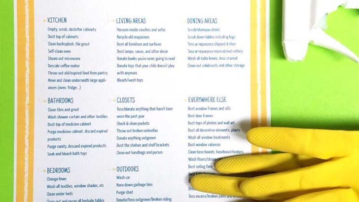 Spring Cleaning Checklist (free printable)