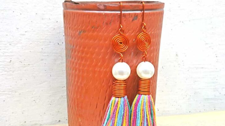 How to make tassel earrings