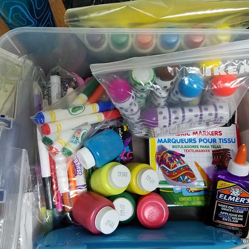 Playroom organization - where to keep art supplies and how to organize them