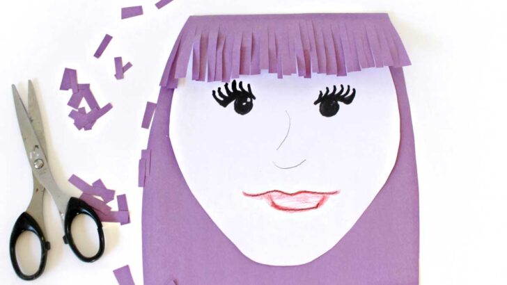 Scissors Practice Haircut Craft
