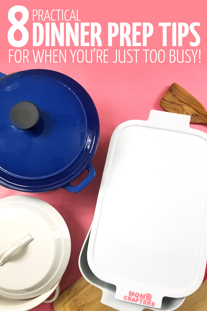 These simple meal prep tips include your guide to one dish dinners - because making dinner shouldn't be a chore! #mealprep #onepot #momsandcrafters