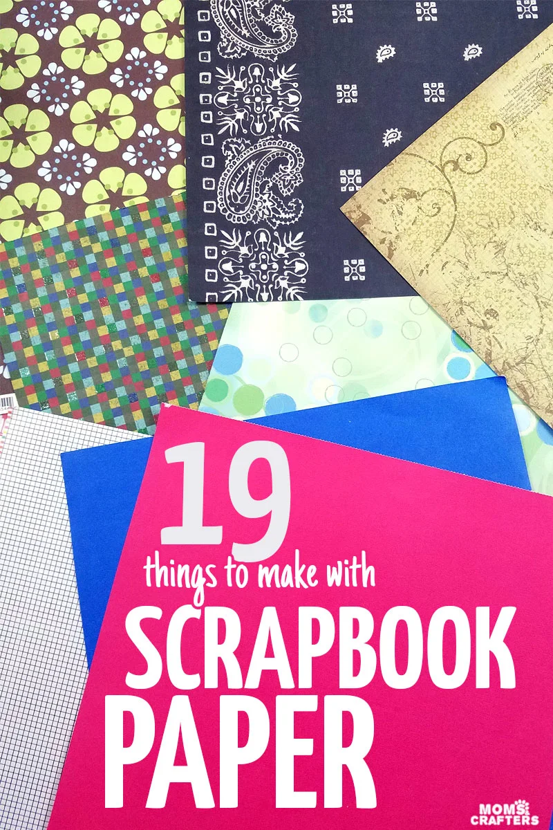 You'll want to give each of these scrapbook paper crafts a try today! These things to make with scrapbook paper are simple for anyone to do. #momsandcrafters #scrapbooking #crafts