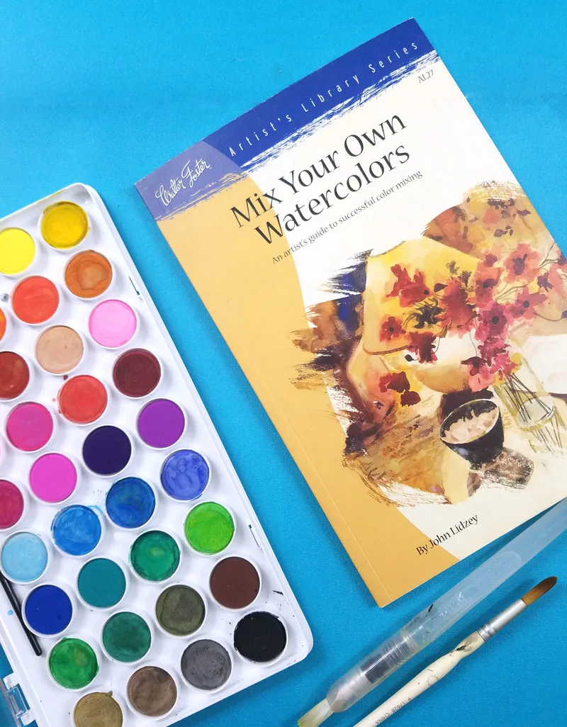 MIx Your Own Watercolors - the best watercolor books for learning color mixing with watercolors
