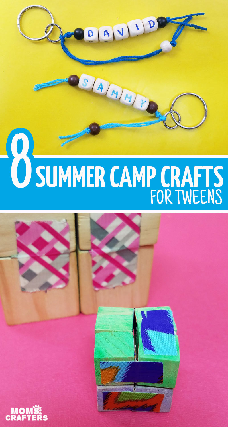 Click for a list of your favorite summer camp crafts for tweens -both boys and girls!!