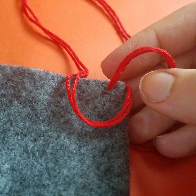 Make an epipen case step 4 use a blanket stitch