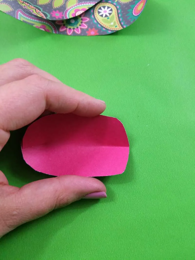 8. Crease and/or slightly roll your paper tulips petals
