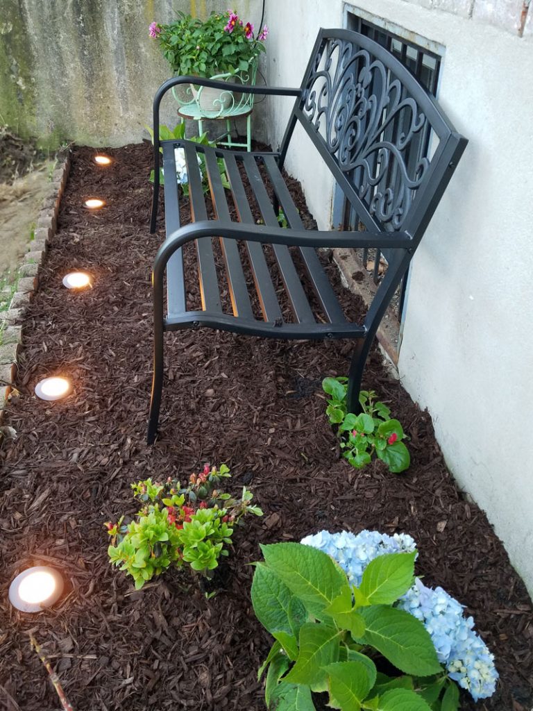 Small Garden Makeover – with a sweet sitting nook!