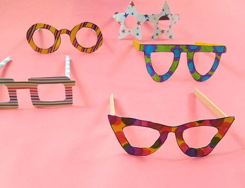 25 Pack Paper Eyeglass Shapes, Paper Glasses Cut Out, Paper Glasses Shapes,  Scrapbooking Supplies, DIY Cardmaking Supplies 