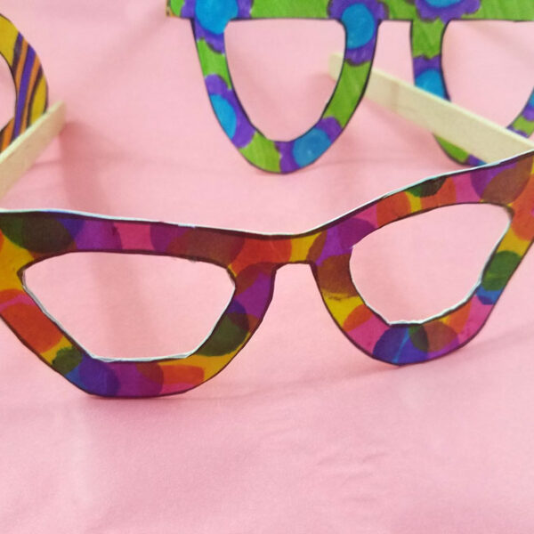 Paper Glasses – Color-in Pretend Glasses Craft