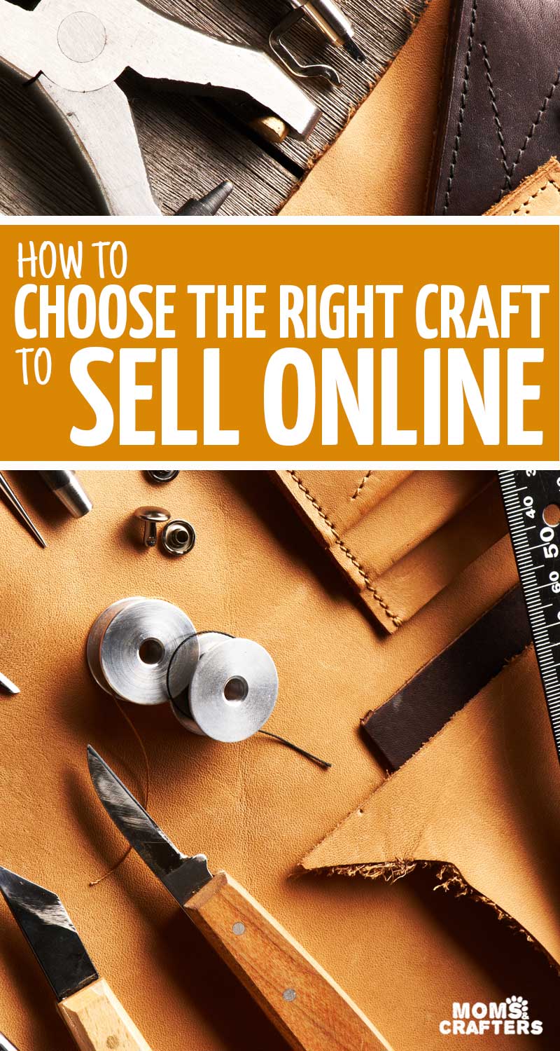How do you know which are the best crafts to sell online? These tips and tricks for selling on Etsy will help you nail it! #etsy #handmade #momsandcrafters