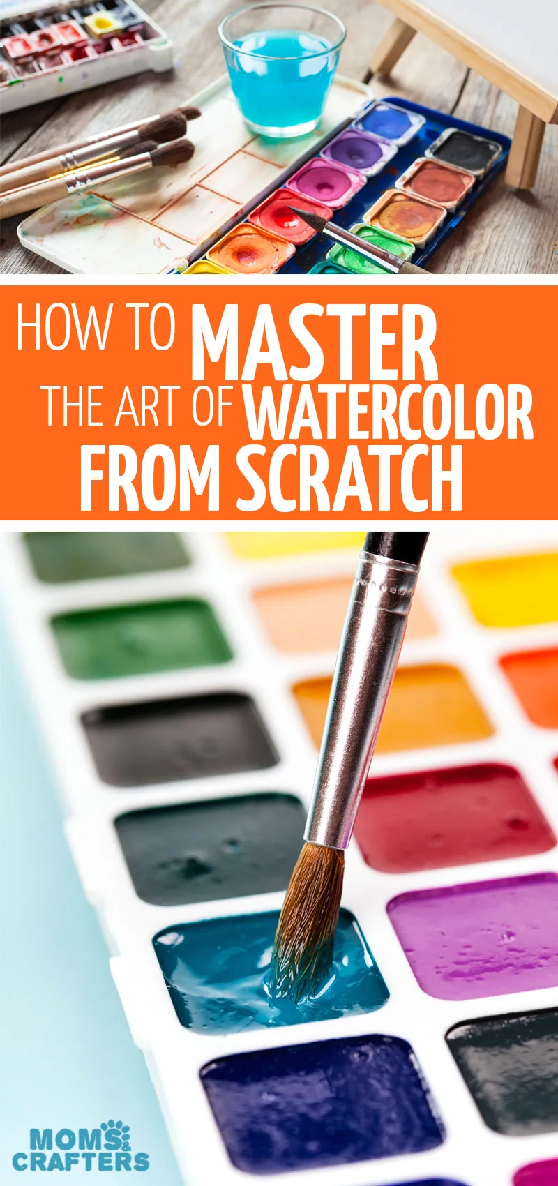 Click to learn how to watercolor from scratch with step by step watercolor tutorials for beginners! #watercolor #art #watercoloring