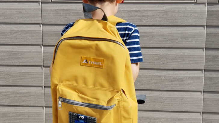 LEGO Backpack using real bricks!