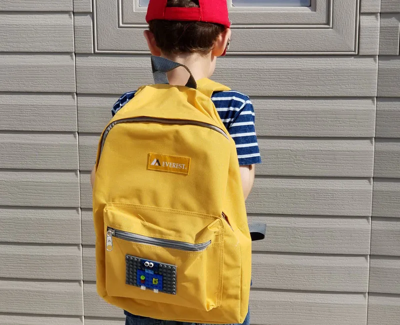 DIY LEGO backpack for boys and girls