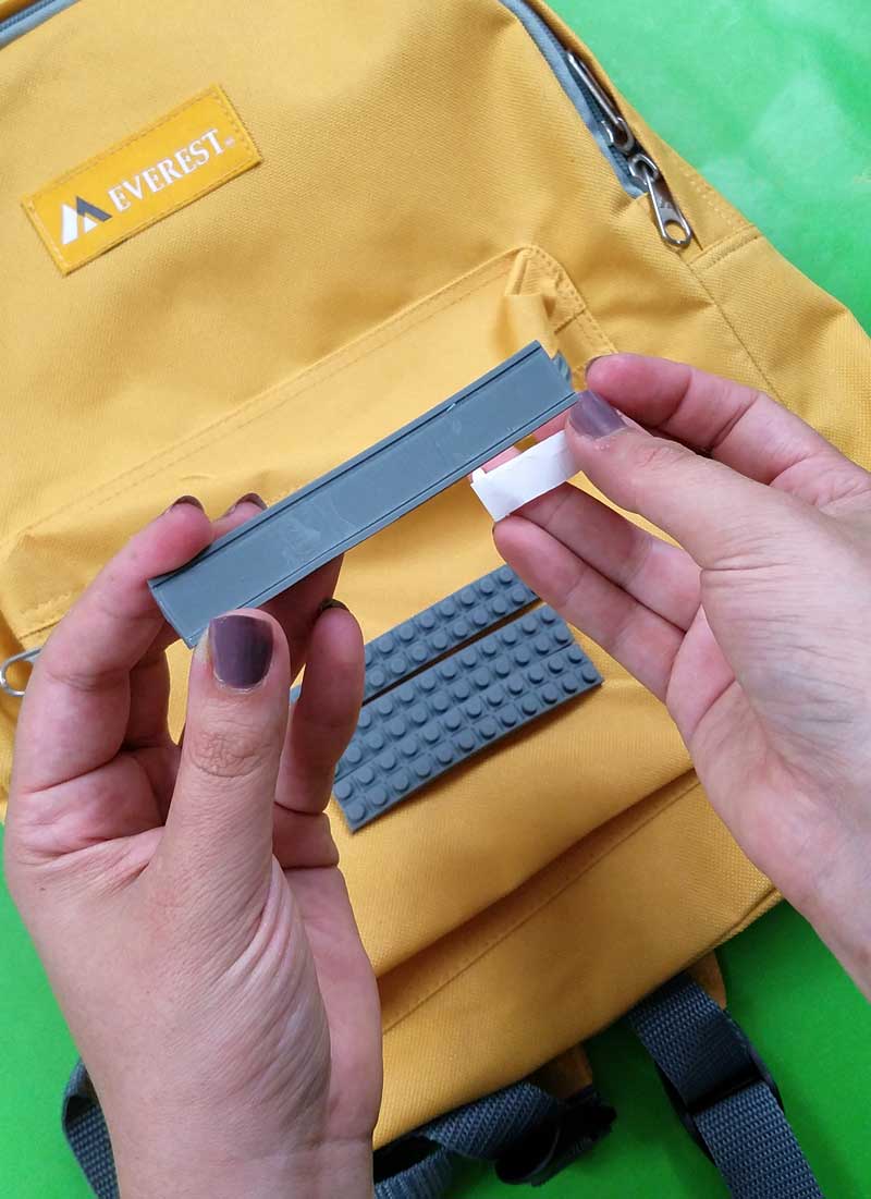Make your own backpack using real bricks for the coolest LEGO backpack in town