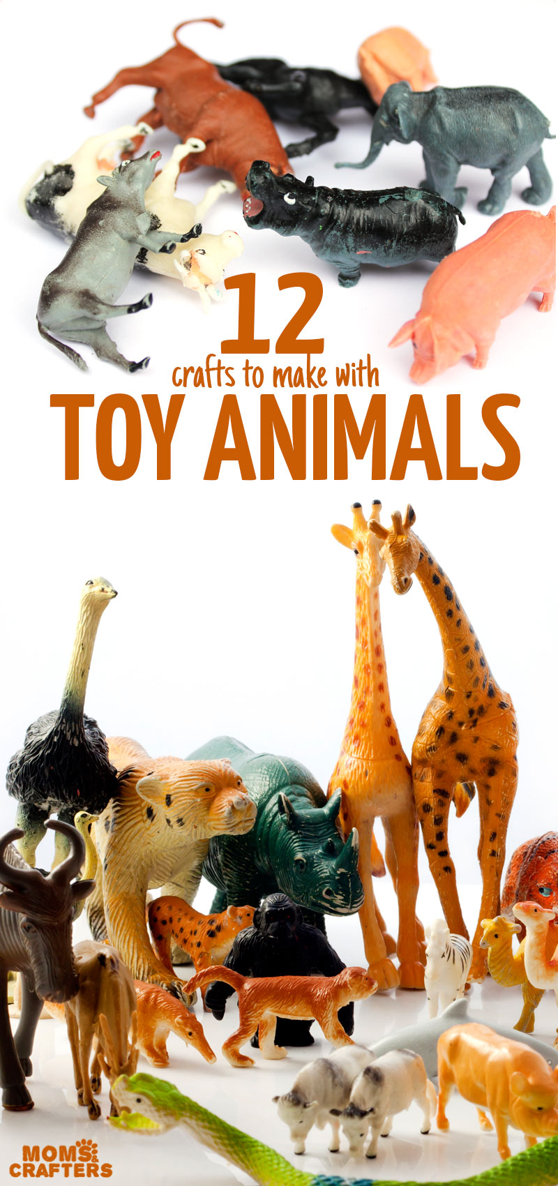 Click for 12 cool diy projects and things to make with toy animals! #diy #upcycling #crafts