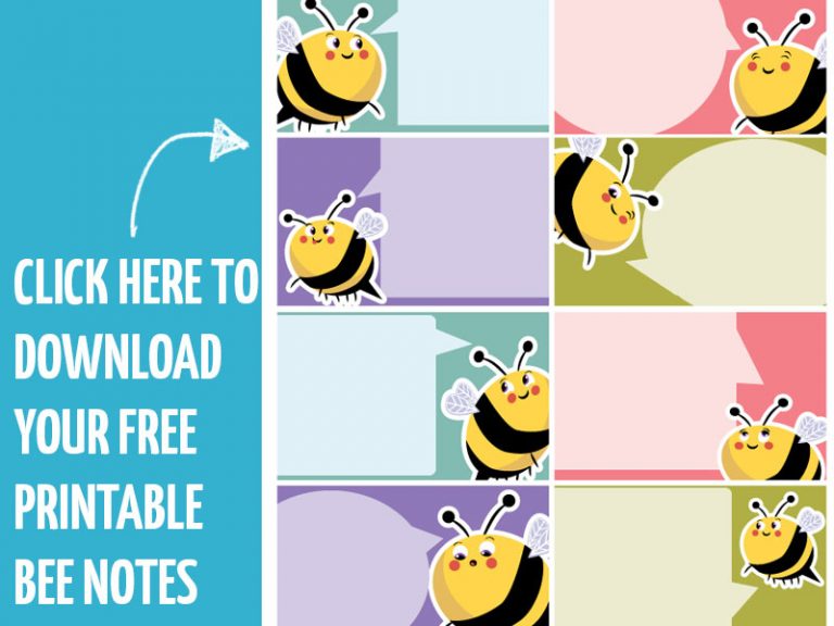 DIY Notepad + Free Printable BEE notes! * Moms and Crafters
