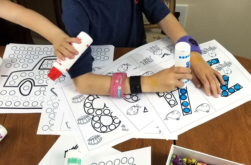 Do a dot number printables for preschoolers