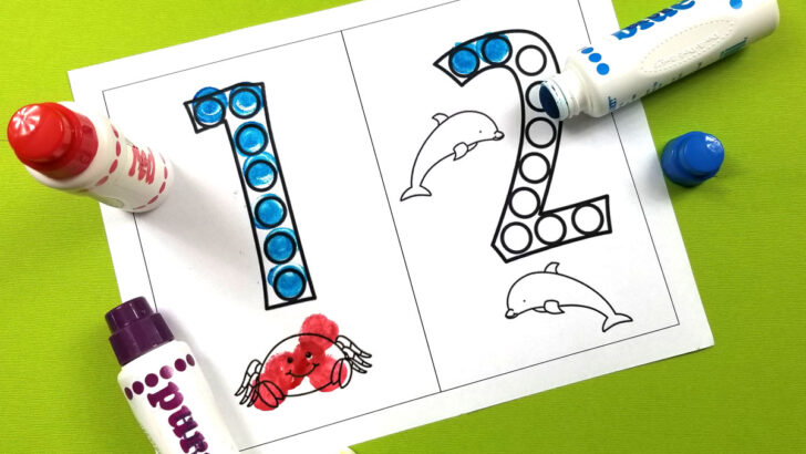 Do A Dot Number Printables