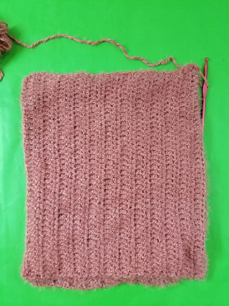 Crochet throw pillow step 5