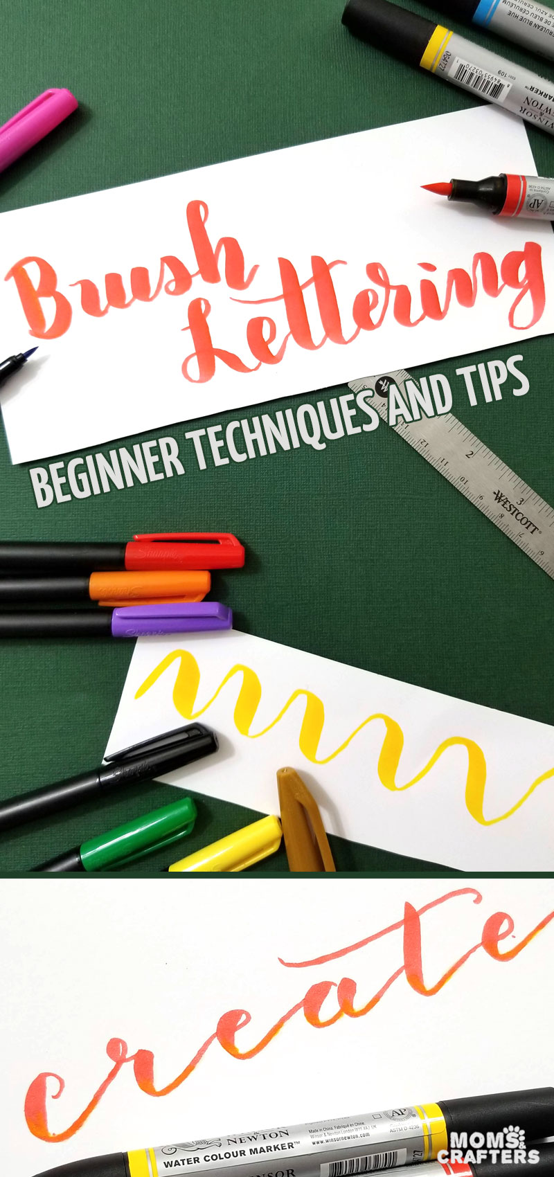 Basic tips and tricks to help you get started with learning brush lettering on your own! These brush calligraphy videos and techniques will help you make beautiful gift tags and cards, scrapbook pages, and bullet journal spreads. #bujo #handlettering #brushlettering