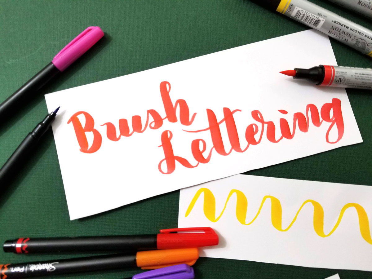 Lettering Tutorial: How to Blend Watercolor and Brush Pens — Letters By Gigi