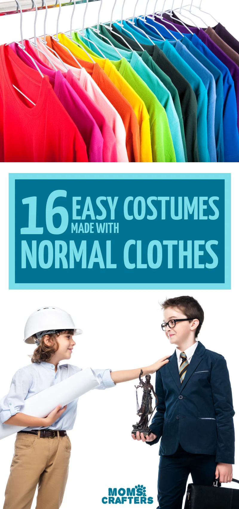 Click how to learn how to make some adorable easy costumes with normal clothes! These DIY costumes for toddlers, babies, preschoolers and kids use real clothing and are so much fun!