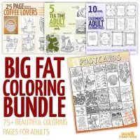 Over 75 Printable Coloring Pages for adults - HUGE DISCOUNTED Coloring Bundle- PDF instant digital d