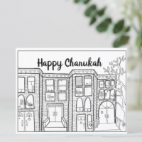 Color-in Chanukah Postcards