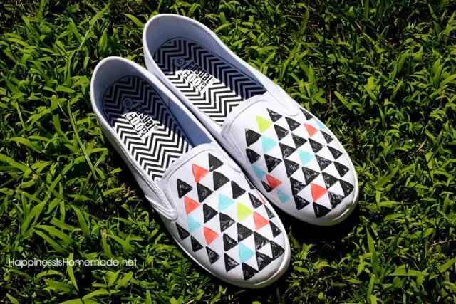 Geometric Stamped Shoes