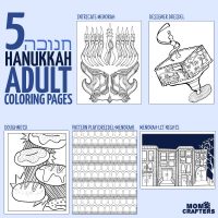 5 Hanukkah Coloring Pages for Adults