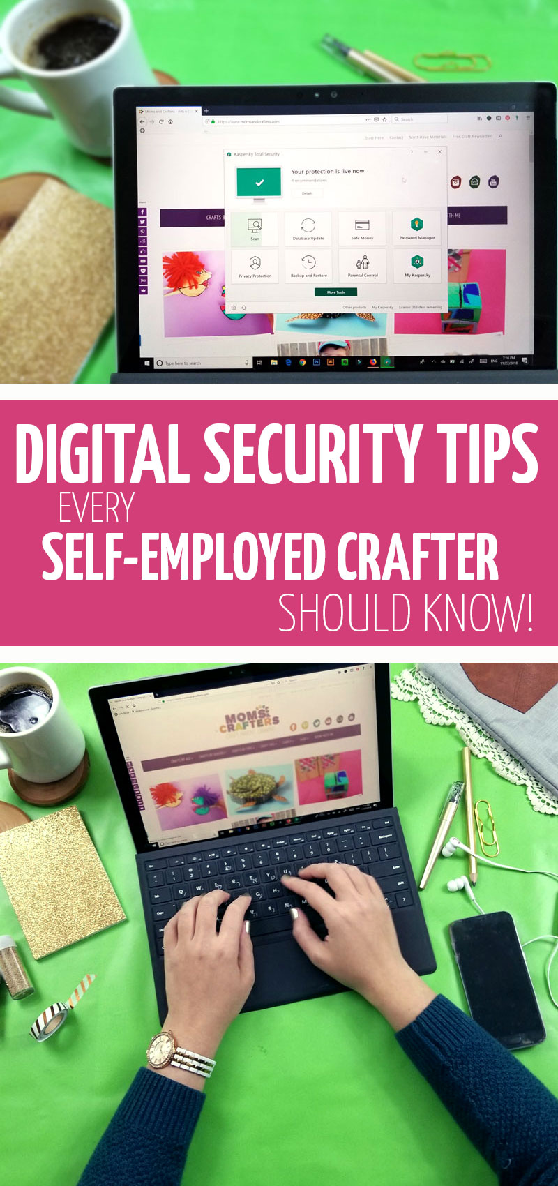 Click for top tips on how to stop hackers from harming your craft business! These creative business tips for online sellers are perfect for creatives. 