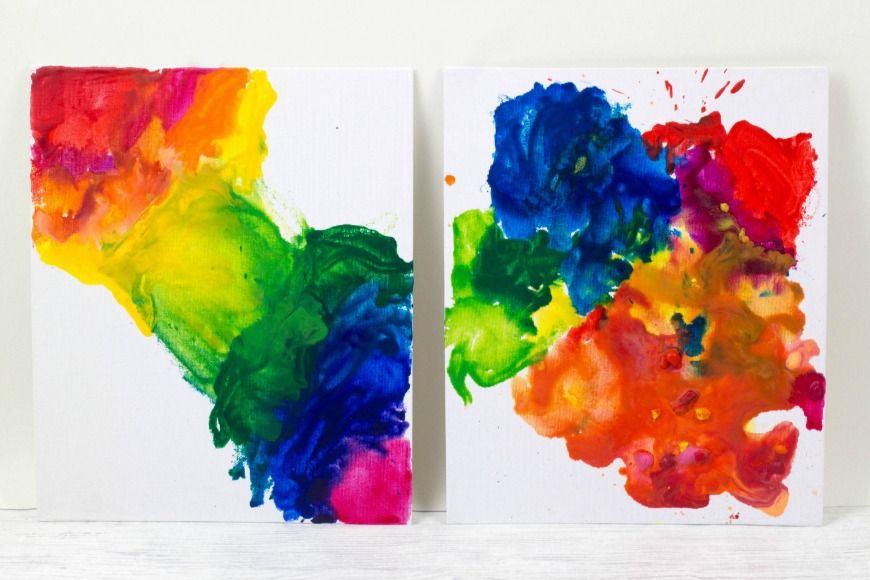 Melted Crayon Art