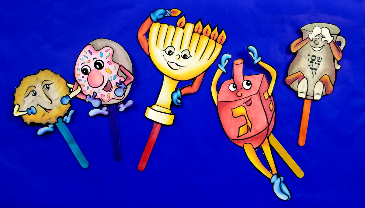 Hanukkah Puppets Printable Paper Craft Moms And Crafters