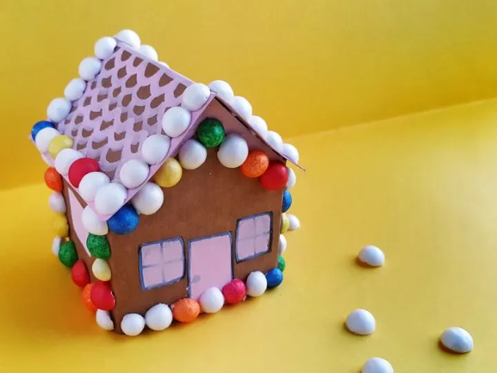 Gingerbread House Craft from Paper