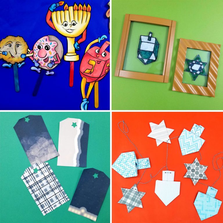 Hanukkah Crafts for all ages, Coloring Pages, Recipes and Printables!