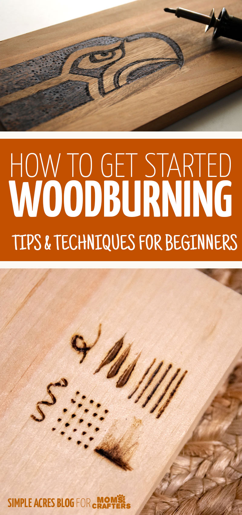 Woodburning Tips & Techniques for Beginners * Moms and Crafters