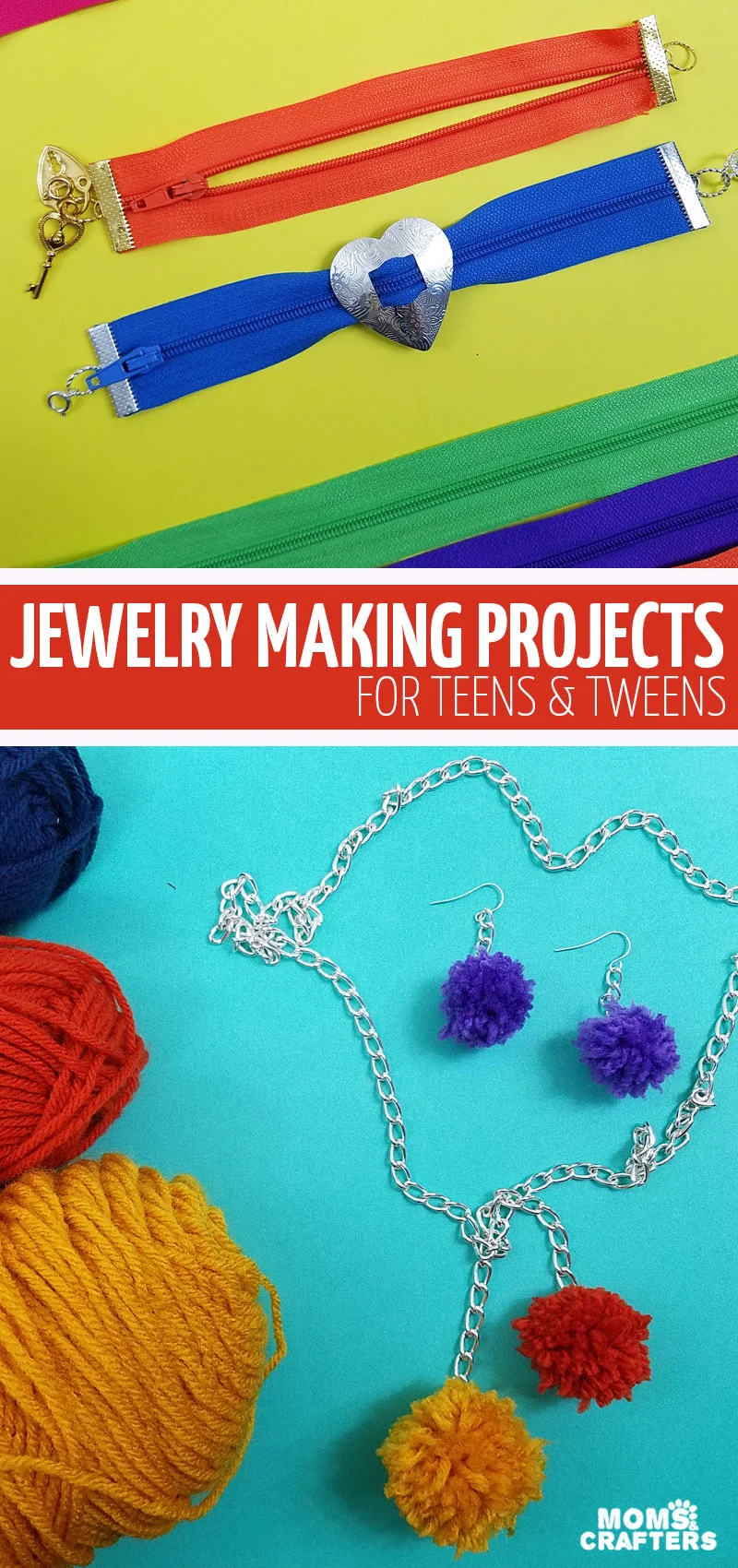 Click for over 36 jewelry making for teens ideas and projects! These cool tutorials come in one convenient ebook and makes great summer activities for teens, tweens, and big kids! 