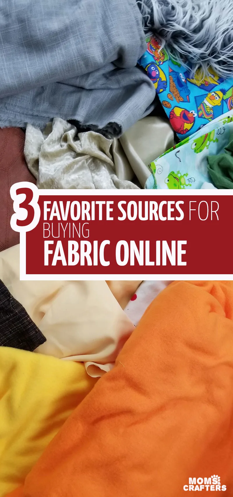 Click for a list of the best place to buy fabrics online for each need! This post includes sewing tips for beginners to help you source quality fabrics online. #sewing #diy #crafts