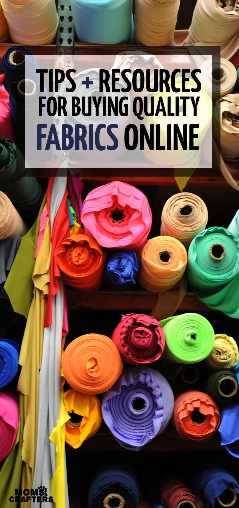 Looking to buy fabric online? This list includes tips for buying fabric online - things you should know before you do it, as well as the best place to buy fabrics online depending on which project you're working on - fashion, interior design, or even quilting #quilting #sewing #fabric