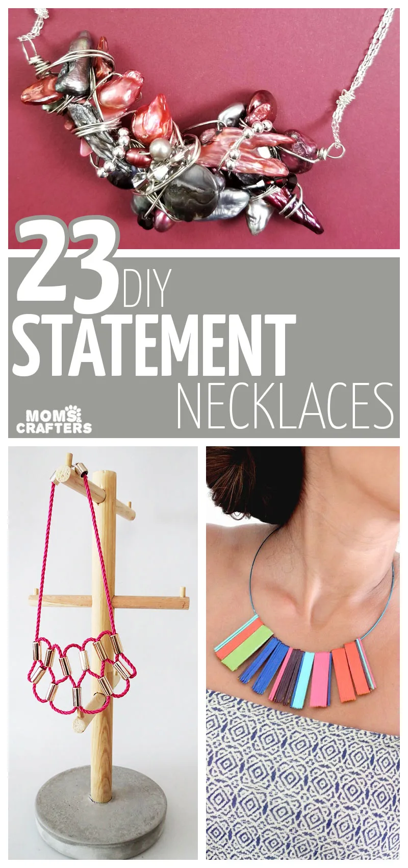 Make these gorgeous DIY statement necklace projects! This list includes fresh ideas for everyone - easy jewelry making ideas for beginners, cool trendy projects for teens, and more!